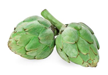 Enginar beyaz arkaplanda izole edildi