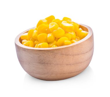 beyaz arkaplanda izole mısır