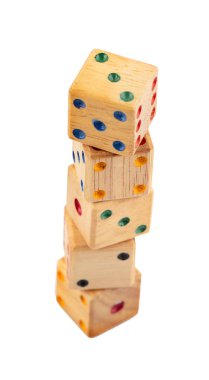 Tahta Zar Beyaz Arkaplanda izole edildi