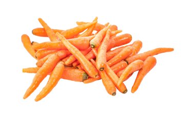 Beyaz arkaplanda havuç izole