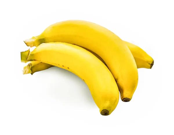 Διαδρομή μπανάνας απομονωμένη σε λευκό φόντο — Φωτογραφία Αρχείου