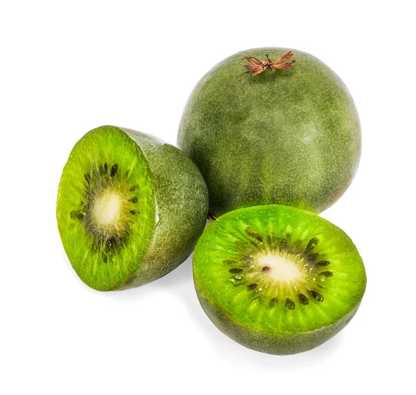 Kiwi fruits isolés sur fond blanc — Photo