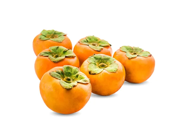 Persimmons isolert på hvit bakgrunn – stockfoto