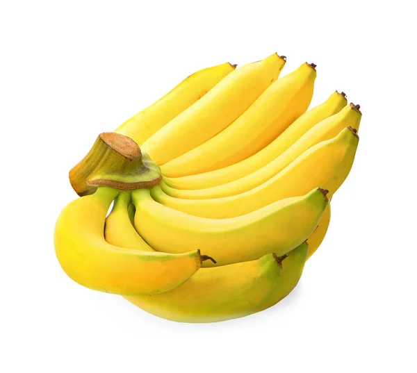 Banane izolate pe fundal alb — Fotografie, imagine de stoc