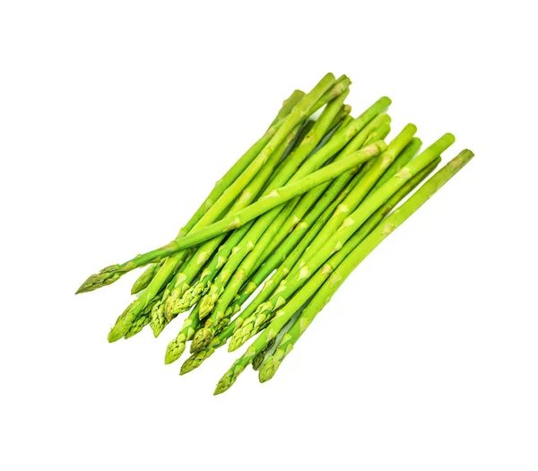 Zielone szparagi na białym tle — Zdjęcie stockowe