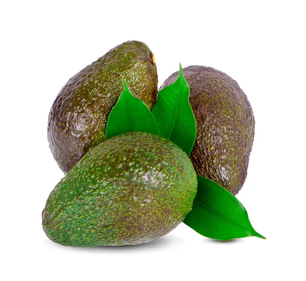 Avocado Isolato Sfondo Bianco — Foto Stock