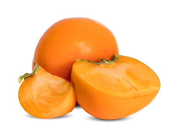 Persimmons Isolated White Background — Stock Photo, Image