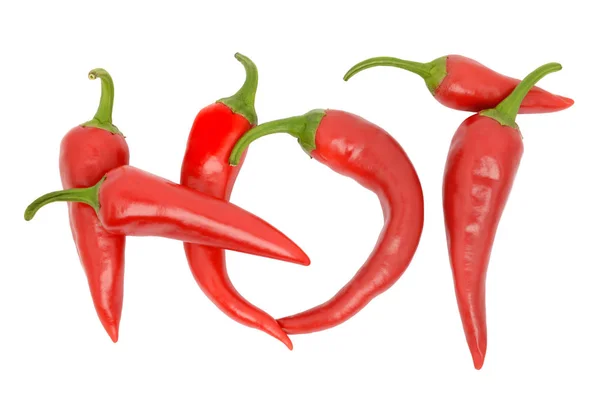 Pálivé chilli papričky — Stock fotografie