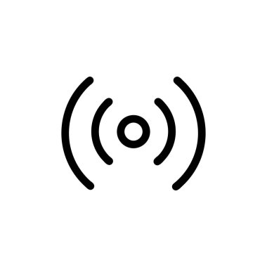 Beacon ikonu kablosuz vektörü arka planda izole edildi. Moda dokümanı