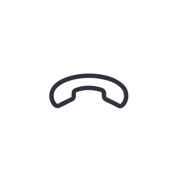 Endcall vector icoon, telefoon symbool. Eenvoudig, vlak ontwerp voor w — Stockvector