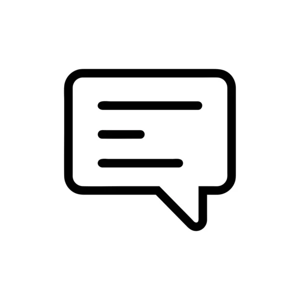 Chatt vektor ikon, kommunikation symbol. Enkel, platt design för — Stock vektor