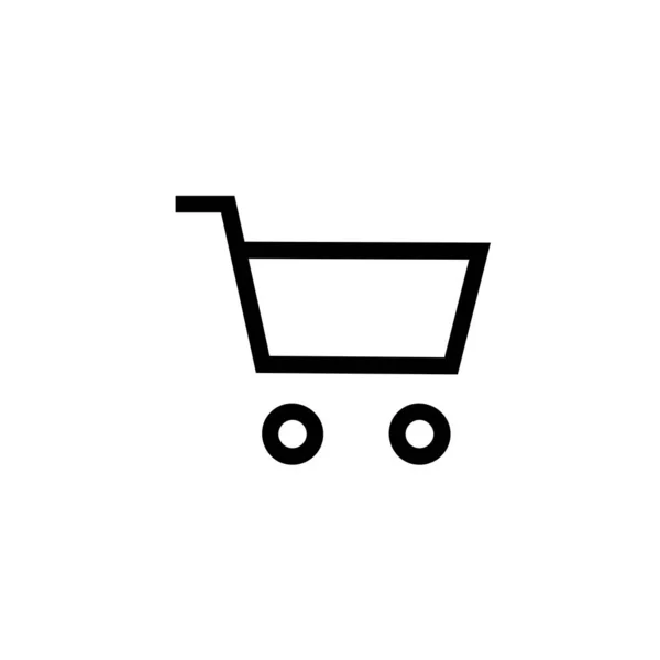 Vektor Symbol Kaufen Warenkorb Symbol Einfaches Flaches Design Für Web — Stockvektor