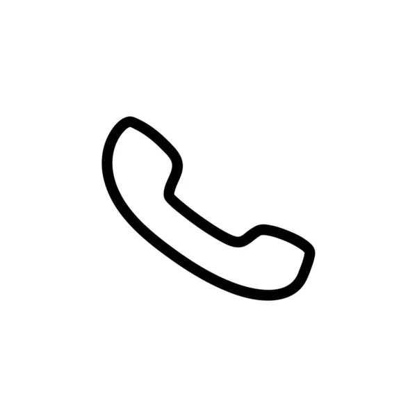 Ikona Vektoru Telefonu Symbol Mobilu Jednoduchý Plochý Design Pro Webovou — Stockový vektor