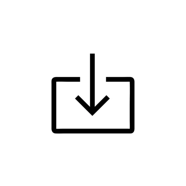 Імпортувати Векторну Піктограму Веб Символ Простий Плоский Дизайн Веб Або — стоковий вектор