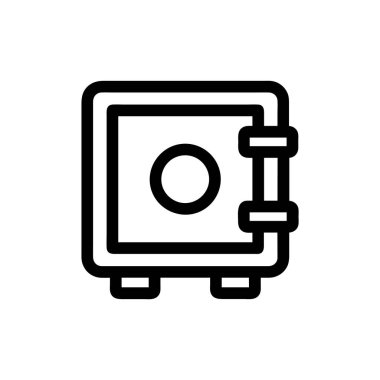 Güvenli vektör simgesi, güvenli sembol. Web ya da mobil uygulama için basit, düz tasarım 