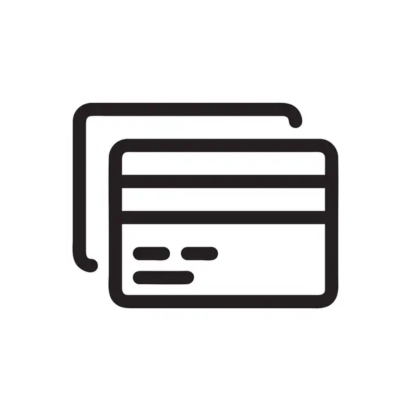 Εικονίδιο Φορέα Πιστωτικών Καρτών Τραπεζικό Σύμβολο Απλός Επίπεδος Σχεδιασμός Για — Διανυσματικό Αρχείο