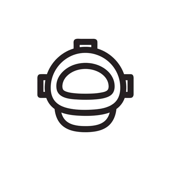 Иконка Вектора Астронавта Космический Символ Простой Плоский Дизайн Веб Мобильного — стоковый вектор