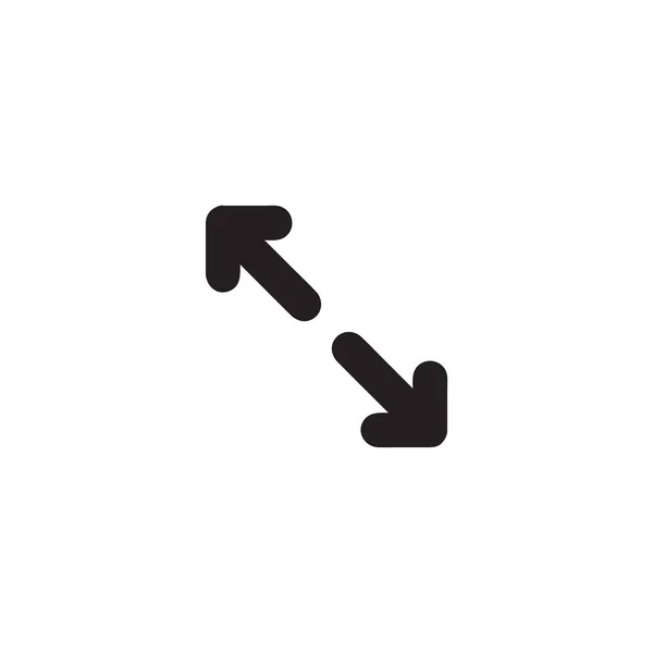 Icono Flecha Vector Aislado Fondo Dulce Símbolo Moda Pixel Perfecto — Vector de stock