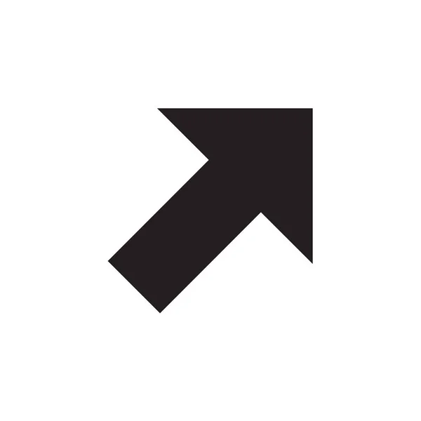 Icono Flecha Vector Aislado Fondo Dulce Símbolo Moda Pixel Perfecto — Vector de stock