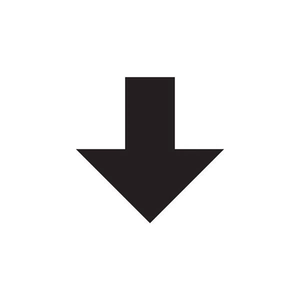 Icône Flèche Vecteur Isolé Arrière Plan Symbole Doux Mode Pixel — Image vectorielle