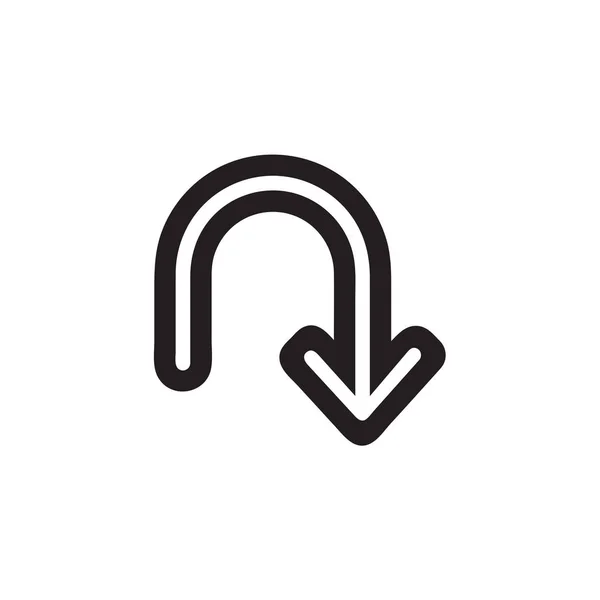 Arrow Icon Vector Isolated Background Trendy Sweet Symbol Pixel Perfect — Stock Vector