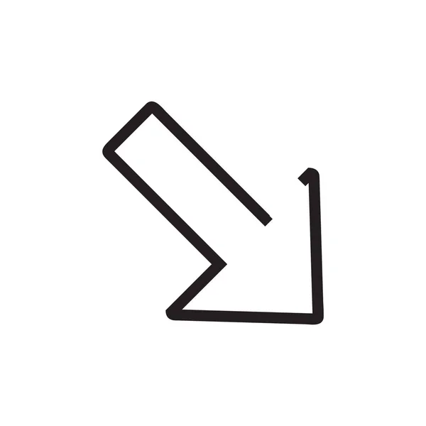 Pfeil Symbol Vektor Isoliert Auf Dem Hintergrund Trendy Süßes Symbol — Stockvektor