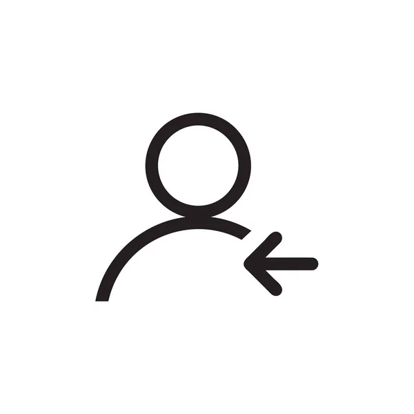 Icon Vektor Isoliert Auf Dem Hintergrund Einloggen Trendy Süßes Symbol — Stockvektor