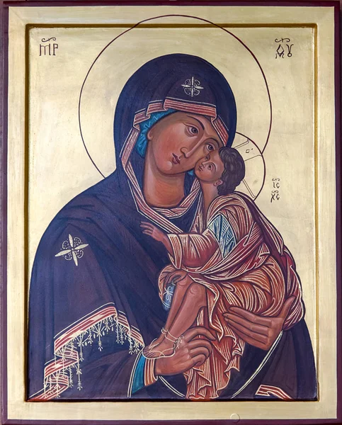 Icon of the Virgin Mary with Child Jesus — Stock Photo, Image