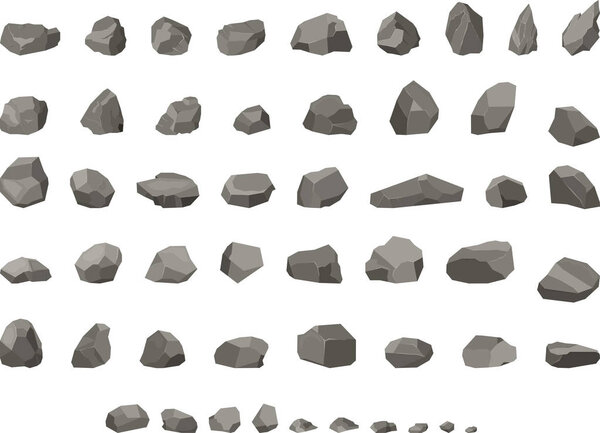Low poly rocks for games