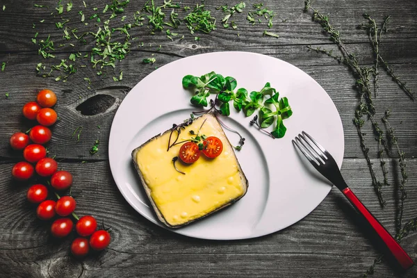 peynir ve domates ile lezzetli sandviç