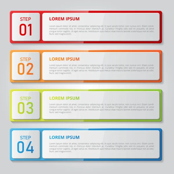 Modèle Infographie Pour Les Entreprises Éducation Conception Web Bannières Brochures — Image vectorielle