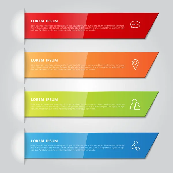 Modèle Infographie Pour Les Entreprises Éducation Conception Web Bannières Brochures — Image vectorielle