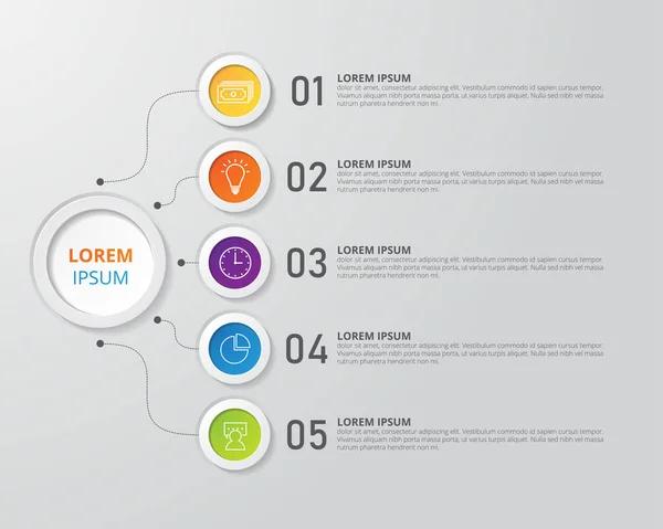 Modèle Infographie Abstrait Illustration Vectorielle Peut Être Utilisé Pour Mise — Image vectorielle