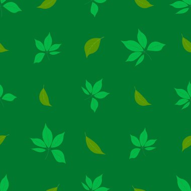 Yeşil soyutlama grafik desen vektör flora bırakır