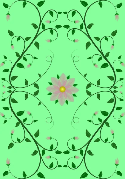 Güzel sanat sorunsuz çiçek desenli