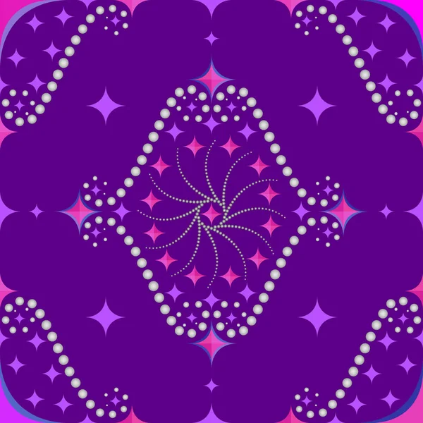 Motif abstraction graphisme vecteur losange rose violet — Image vectorielle