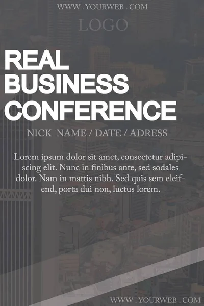 Business Conference Flayer Design — Wektor stockowy