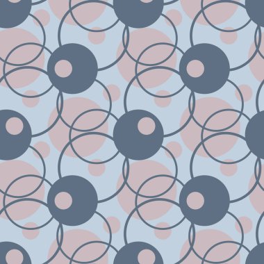 Vektör kusursuz desen. Işık arkaplanındaki benekler farklı boyutlarda daireler çiziyor..