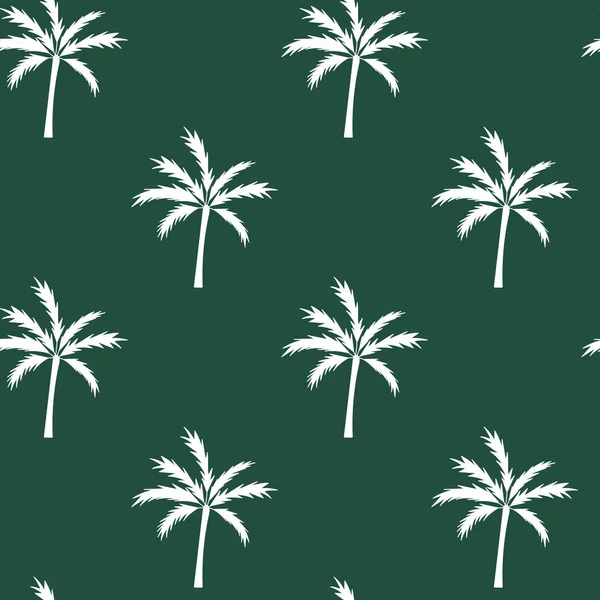 Palmiye ağaçlarının siluetleri, vektörsüz desenler. Kumaş, duvar kağıdı, kağıt ve diğer yüzeyler için uygun. — Stok Vektör
