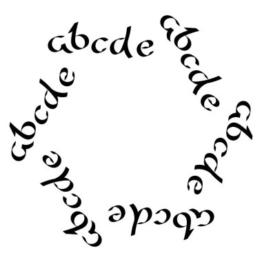 Metnin için bir harf çerçevesi. El çizimi. Poster, tebrik kartı, davetiye. Vektör tasarım şablonu.