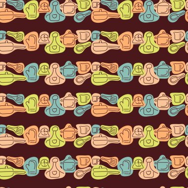 Kusursuz mutfak aletleri. Contour çatal bıçak takımı ve soyut noktalar. Menünün tasarımı, yemek tarifi, poster. Vektör illüstrasyonu.