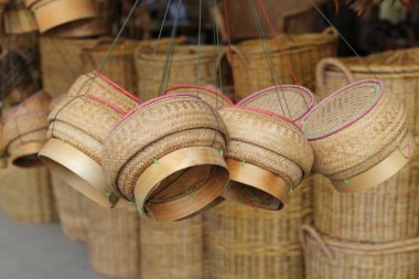 Kutusu bambu pirinç, konteyner, konteyner, pirinç, bilgelik Tayland,