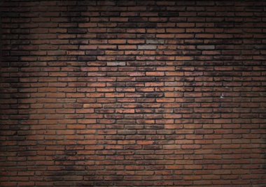 dimly lit old brick wall clipart