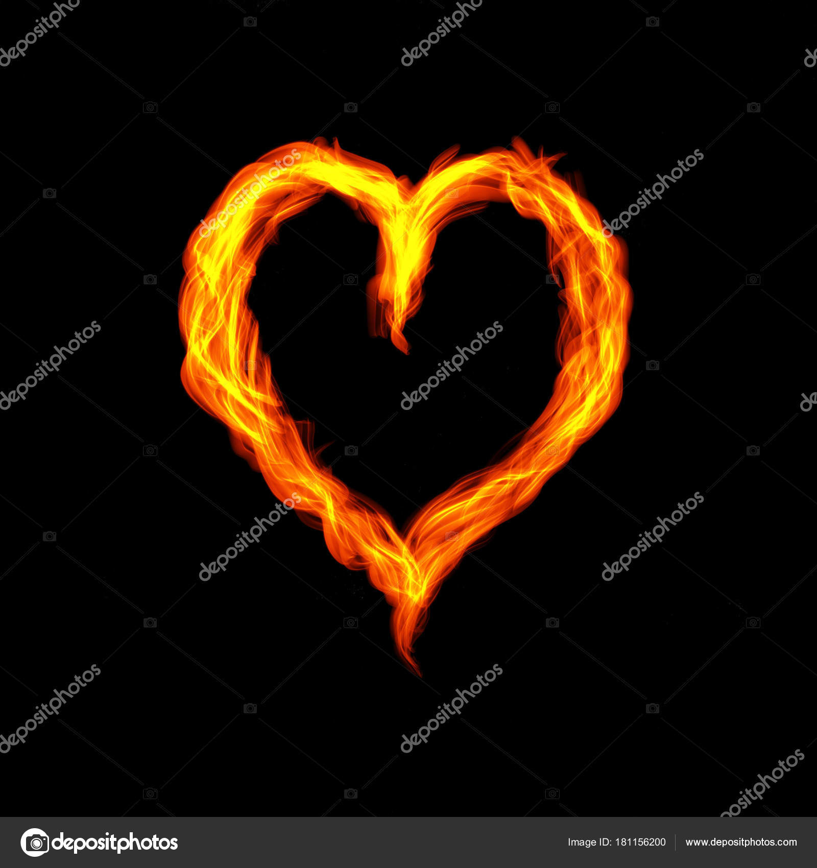Heiß Feuer Herzen brennen auf schwarzem Hintergrund. Leidenschaft ... Heiß Feuer Herzen brennen auf schwarzem Hintergrund. Leidenschaft ...