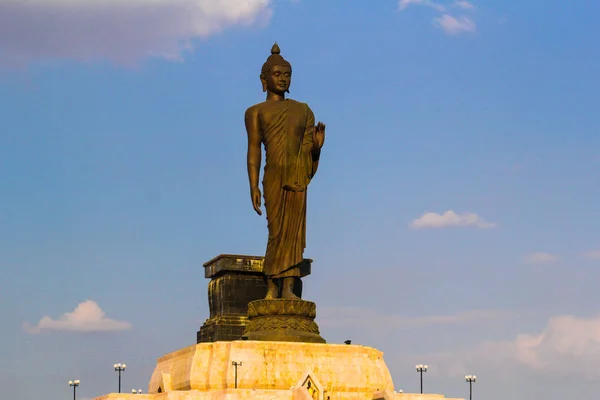 Buddha Statue Buddhamonthon Northeast Khonkaen Thailand — стоковое фото