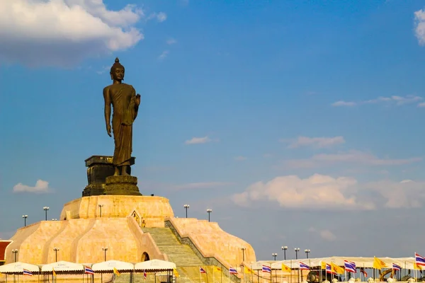 Buddha Statue Buddhamonthon Northeast Khonkaen Thailand — стоковое фото