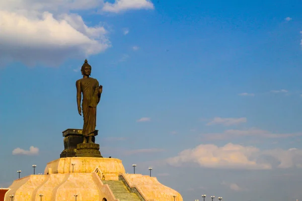 Buddha statue at Buddhamonthon Northeast., Khonkaen Thailand . — стоковое фото