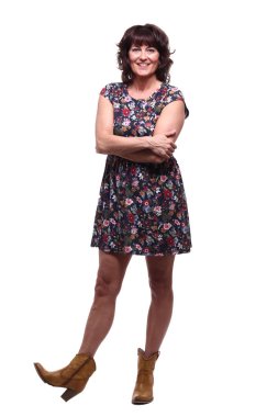 Güzel mutlu olgun kadın