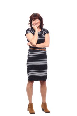 Güzel mutlu olgun kadın