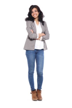 Güzel, mutlu genç bir kadın.